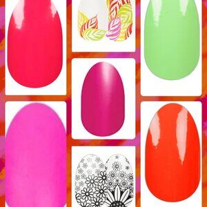 Neon Bundle: (x7 Sets) Bright Neon Variety of Nail Polish Strips